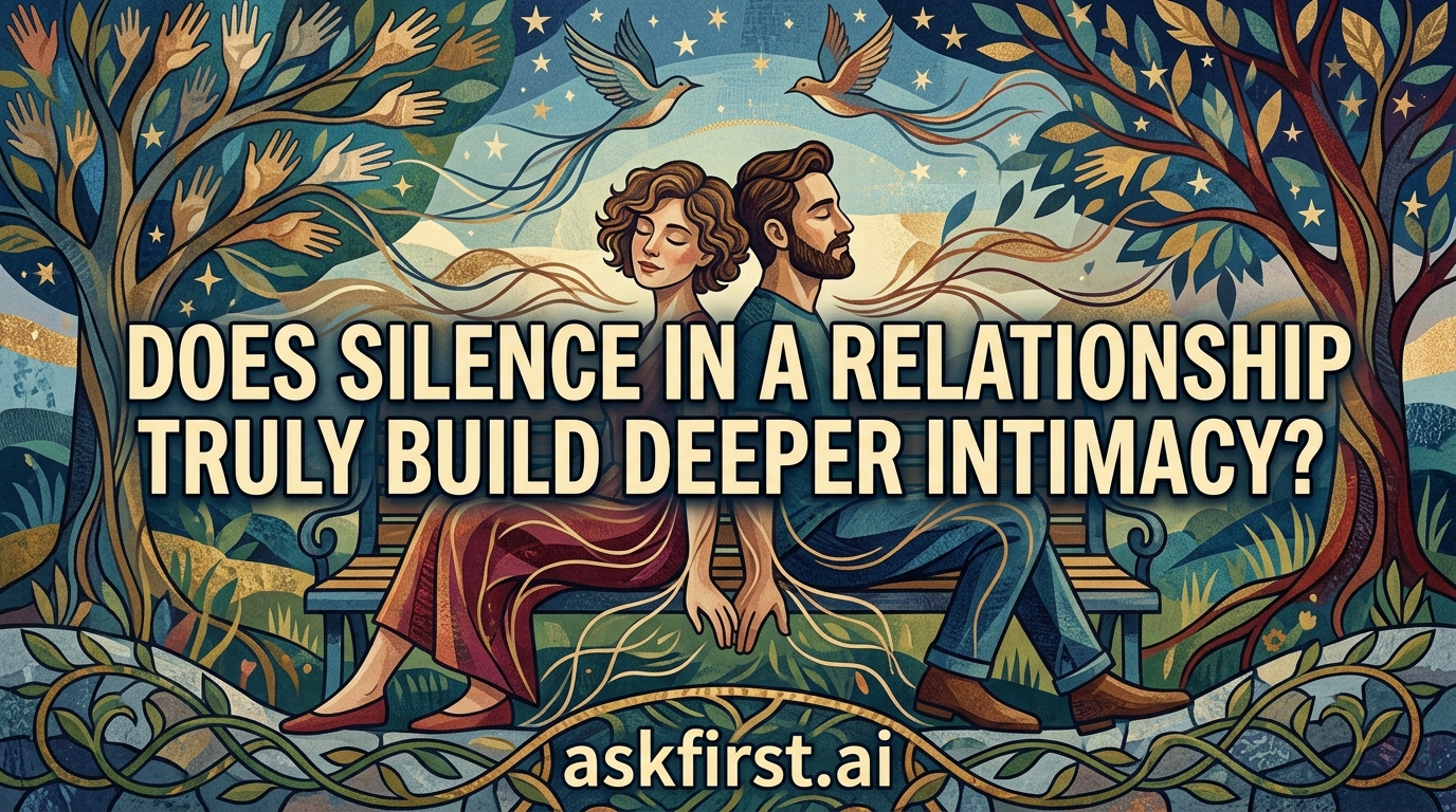 Does silence in a relationship truly build deeper intimacy? Does silence in a relationship truly build deeper intimacy?