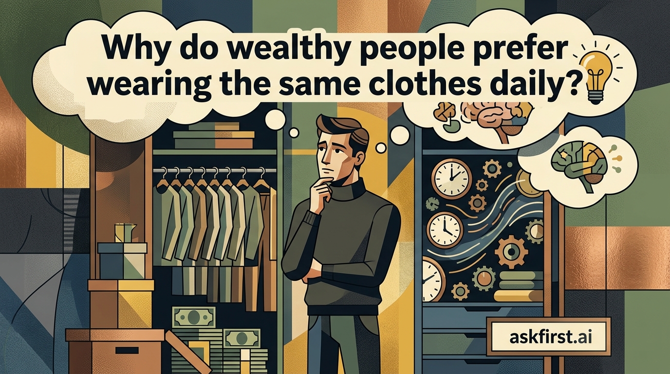 Why do wealthy people prefer wearing the same clothes daily? Why do wealthy people prefer wearing the same clothes daily?