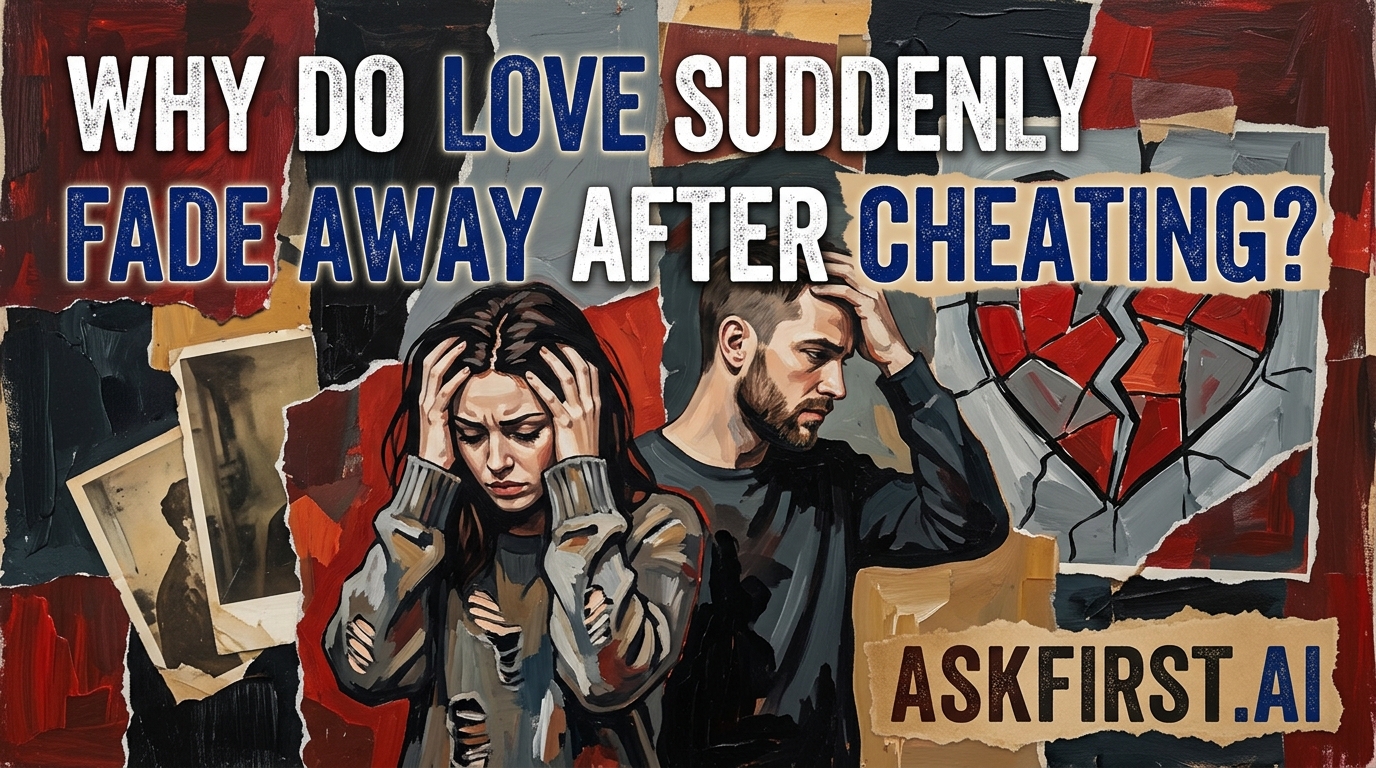 Why do love suddenly fade away after cheating? Why do love suddenly fade away after cheating?