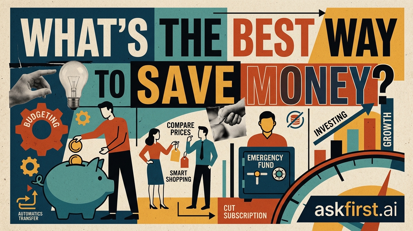 What's the best way to save money? What's the best way to save money?
