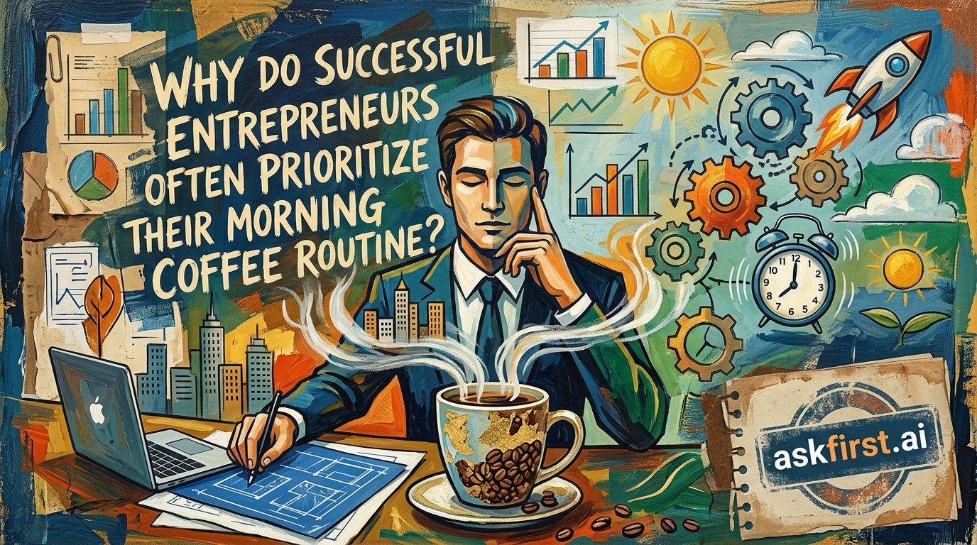 Why do successful entrepreneurs often prioritize their morning coffee routine? Why do successful entrepreneurs often prioritize their morning coffee routine?