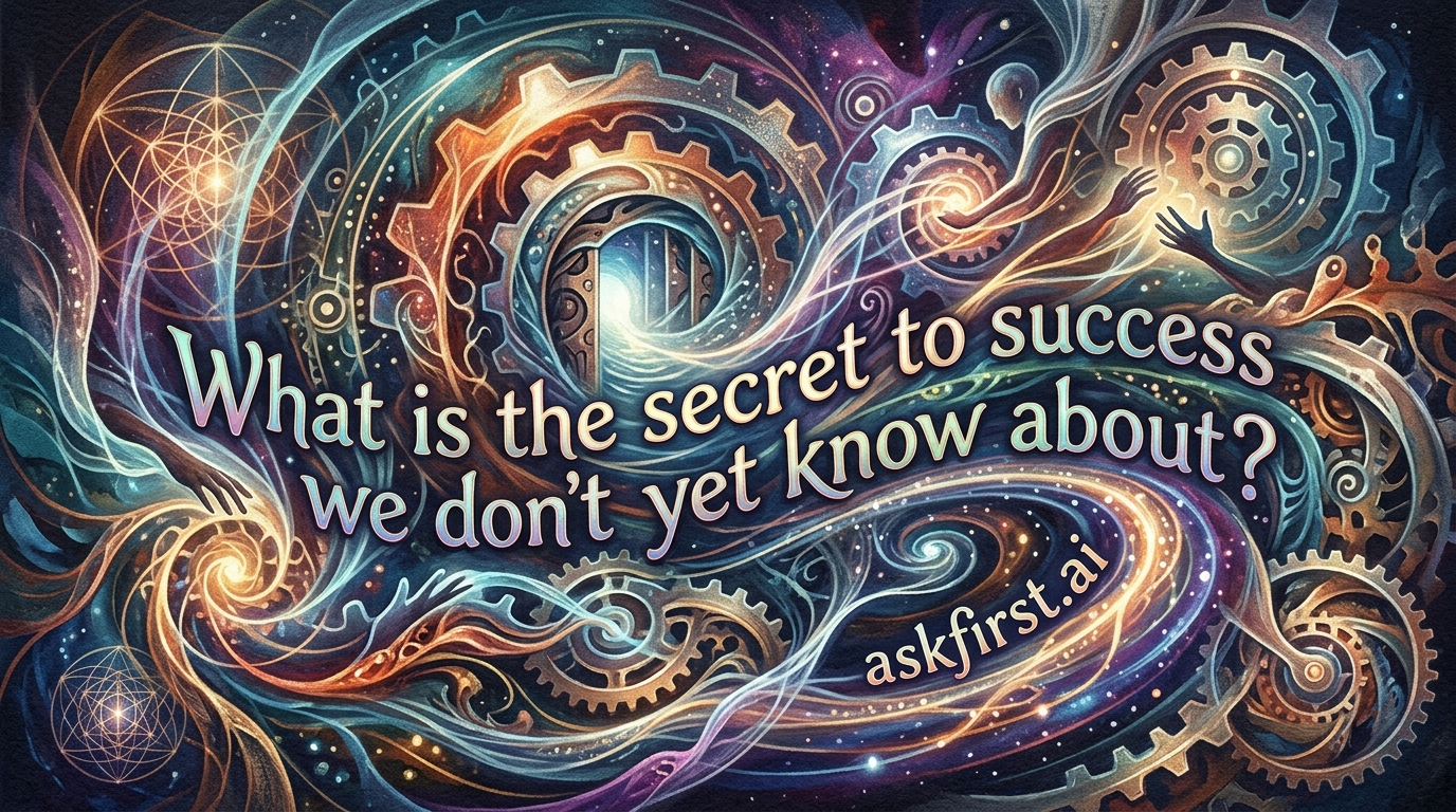 What is the secret to success we don’t yet know about? What is the secret to success we don’t yet know about?