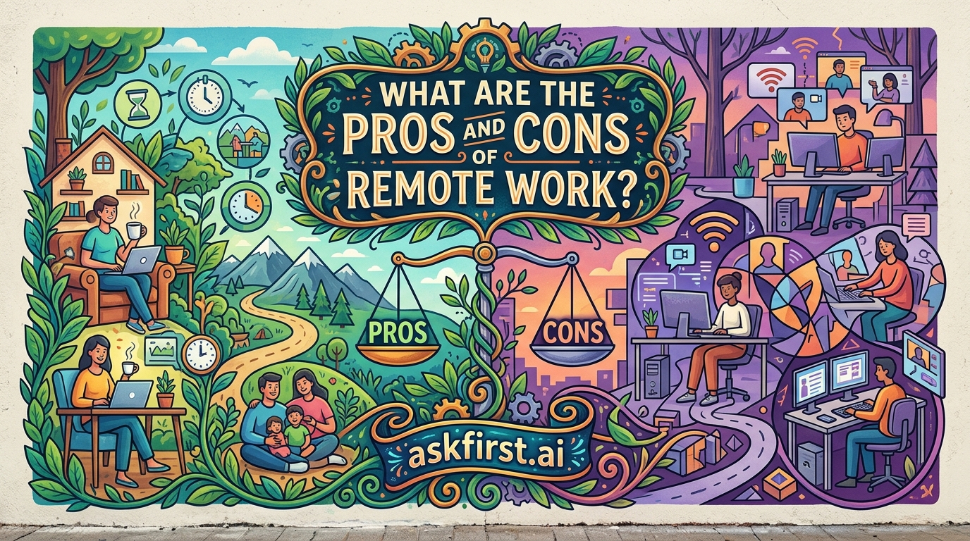 What are the pros and cons of remote work? What are the pros and cons of remote work?
