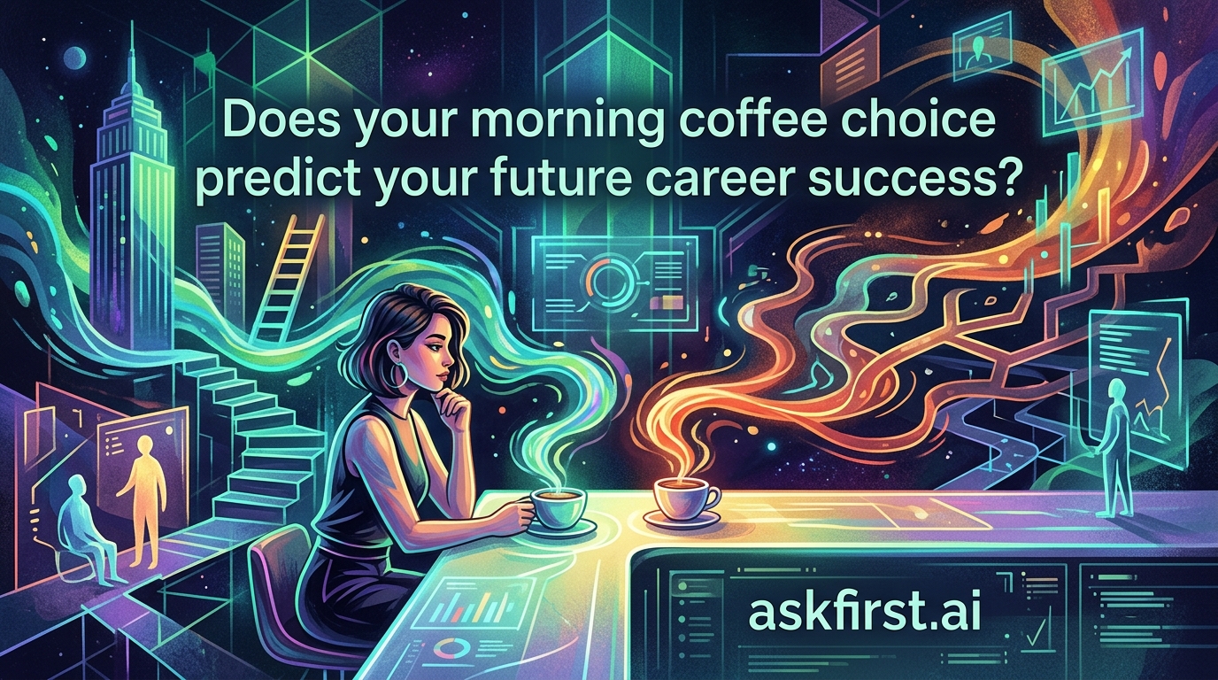 Does your morning coffee choice predict your future career success? Does your morning coffee choice predict your future career success?