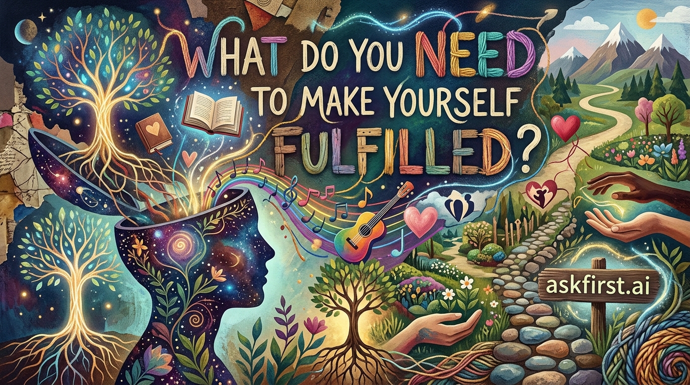 What do you need to make yourself fulfilled? What do you need to make yourself fulfilled?
