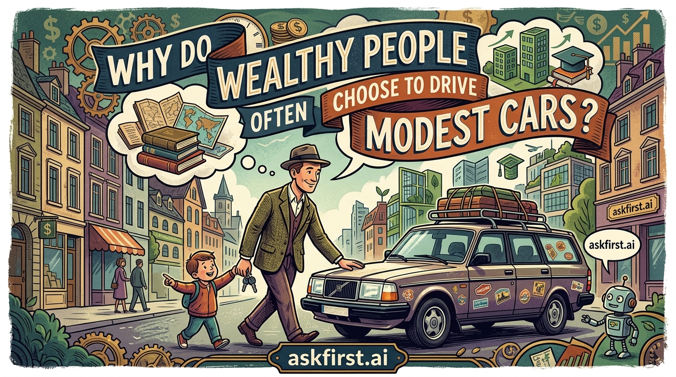 Why do wealthy people often choose to drive modest cars? Why do wealthy people often choose to drive modest cars?