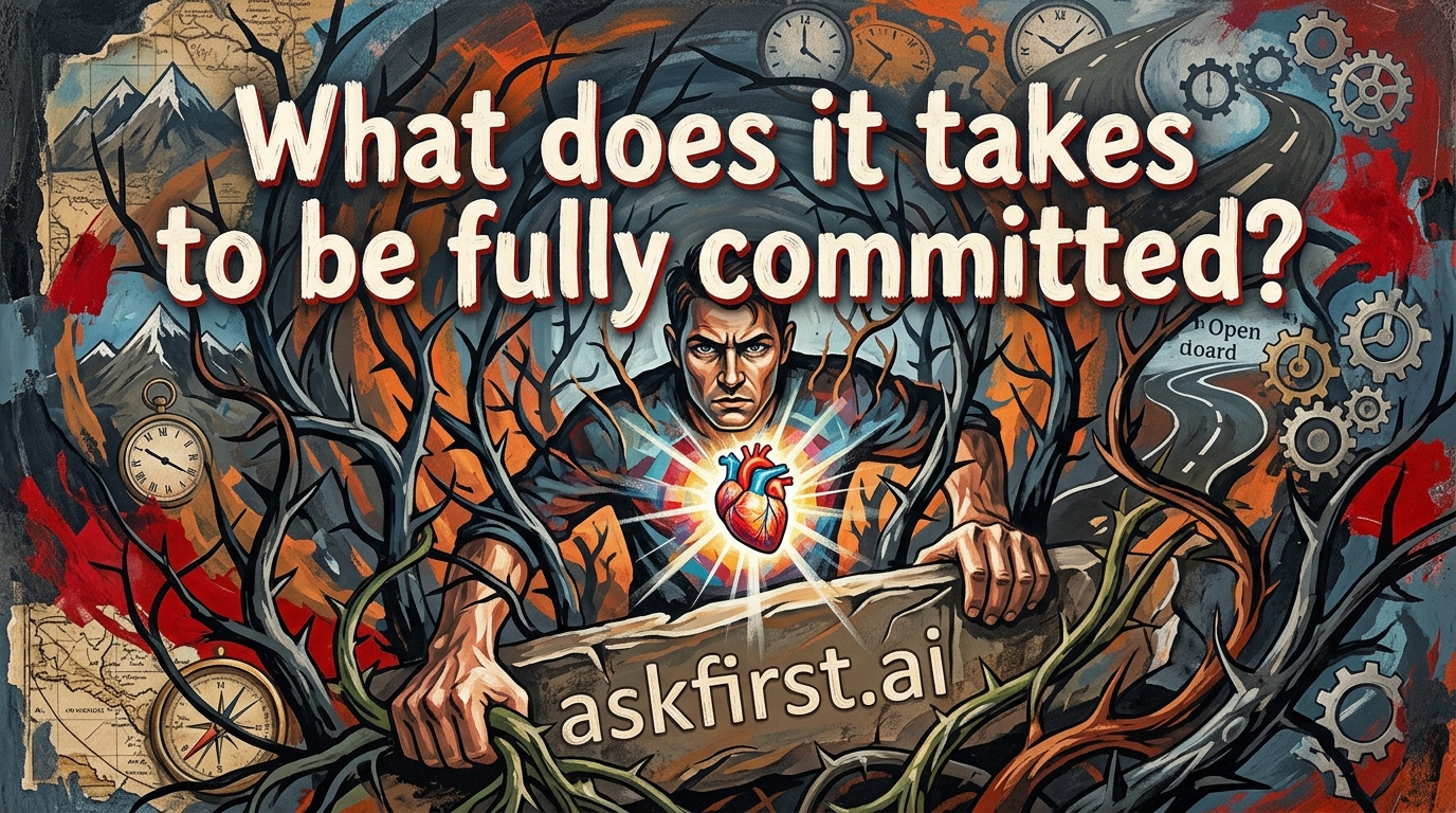 What does it takes to be fully committed? What does it takes to be fully committed?