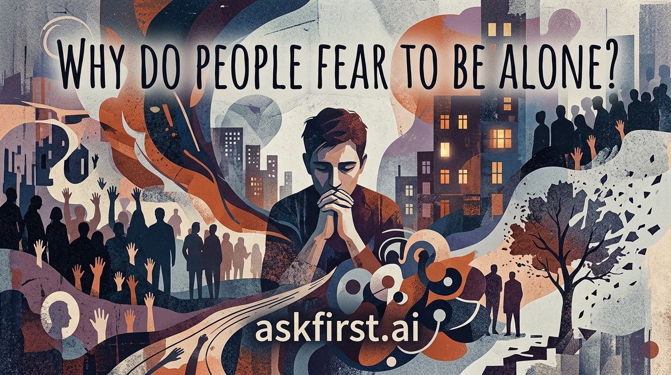 Why do people fear to be alone? Why do people fear to be alone?
