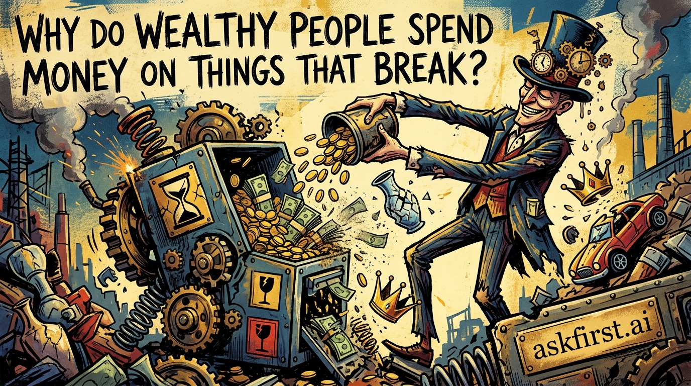 Why do wealthy people spend money on things that break? Why do wealthy people spend money on things that break?