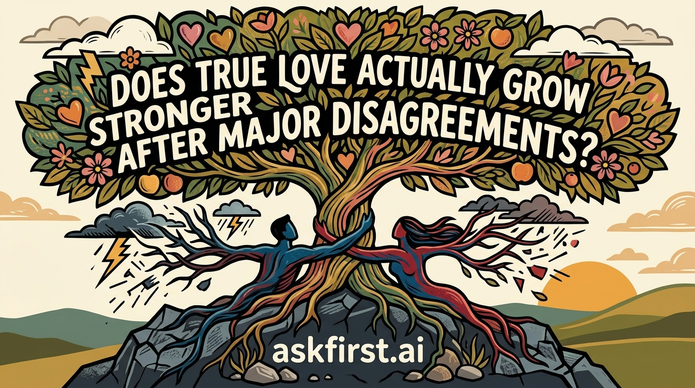 Does true love actually grow stronger after major disagreements? Does true love actually grow stronger after major disagreements?