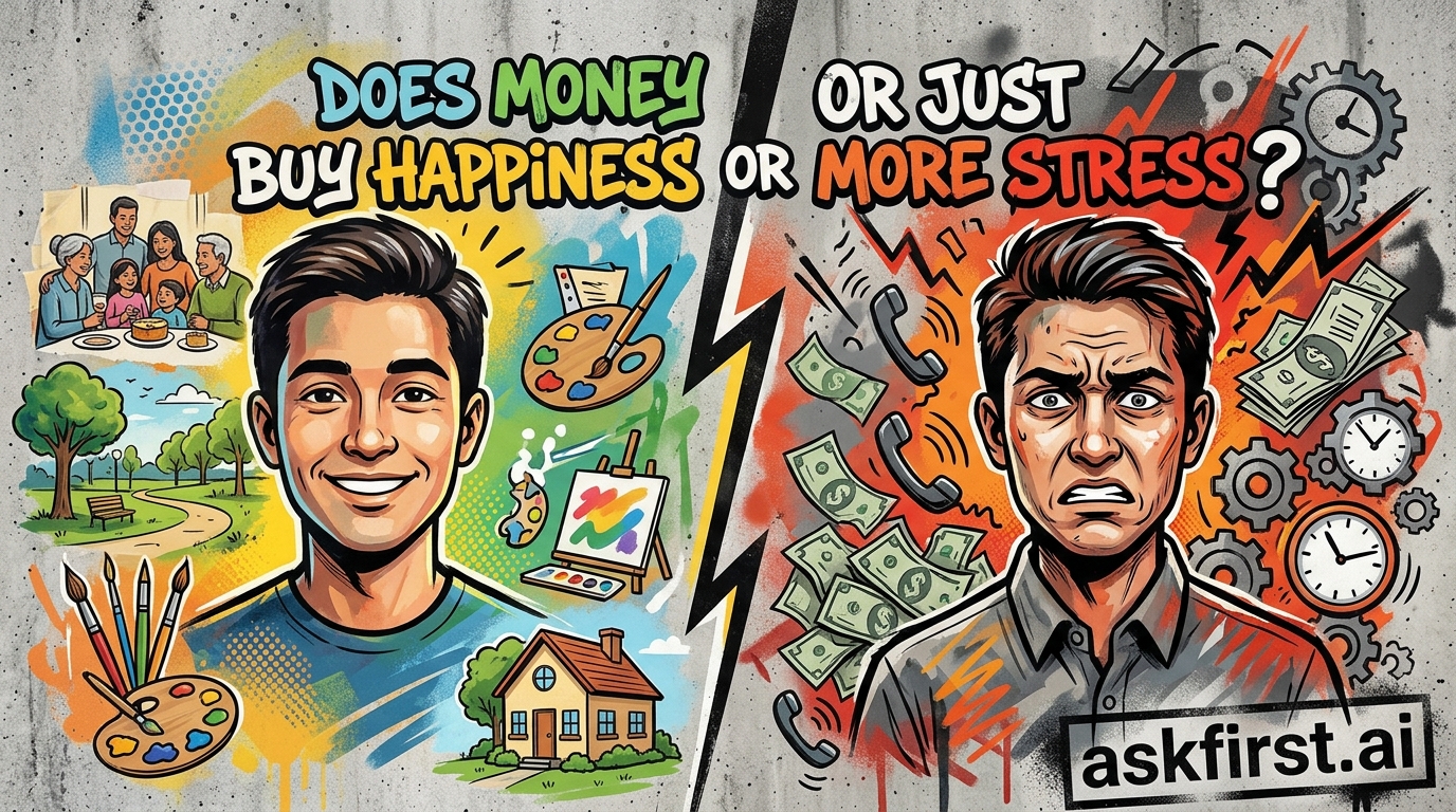 Does money actually buy happiness or just more stress? Does money actually buy happiness or just more stress?