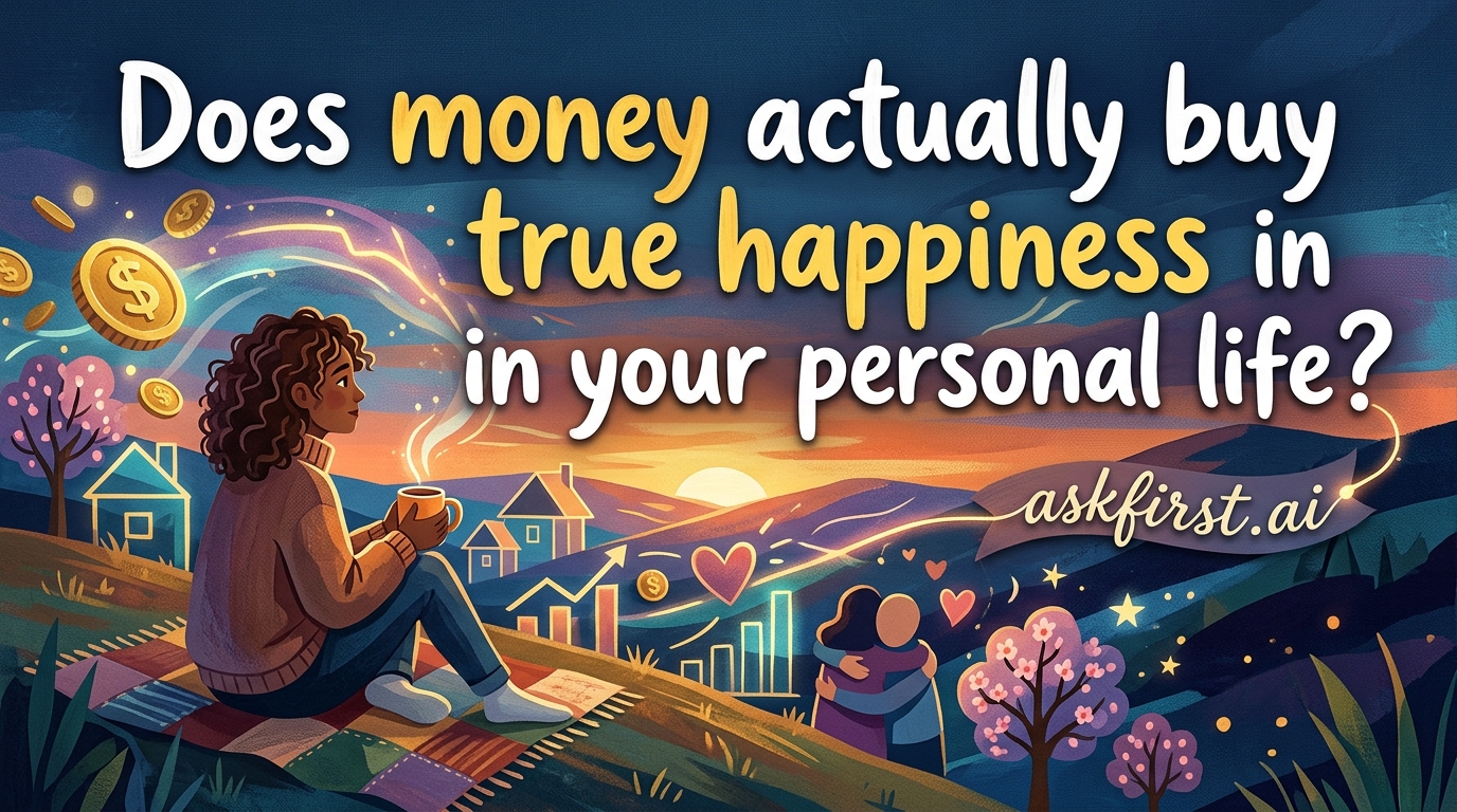 Does money actually buy true happiness in your personal life? Does money actually buy true happiness in your personal life?
