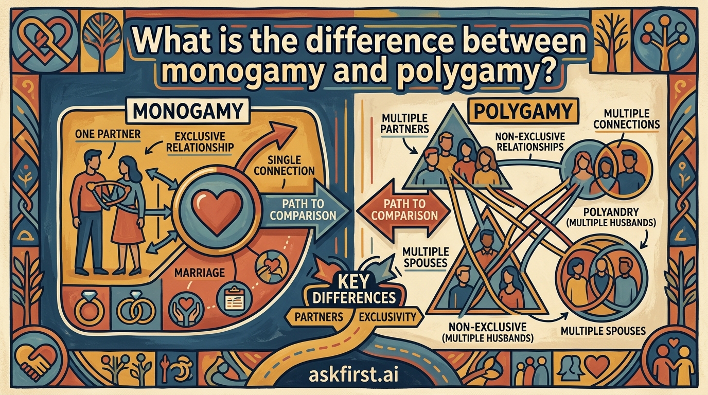 What is the difference between monogamy and polyamy? What is the difference between monogamy and polyamy?
