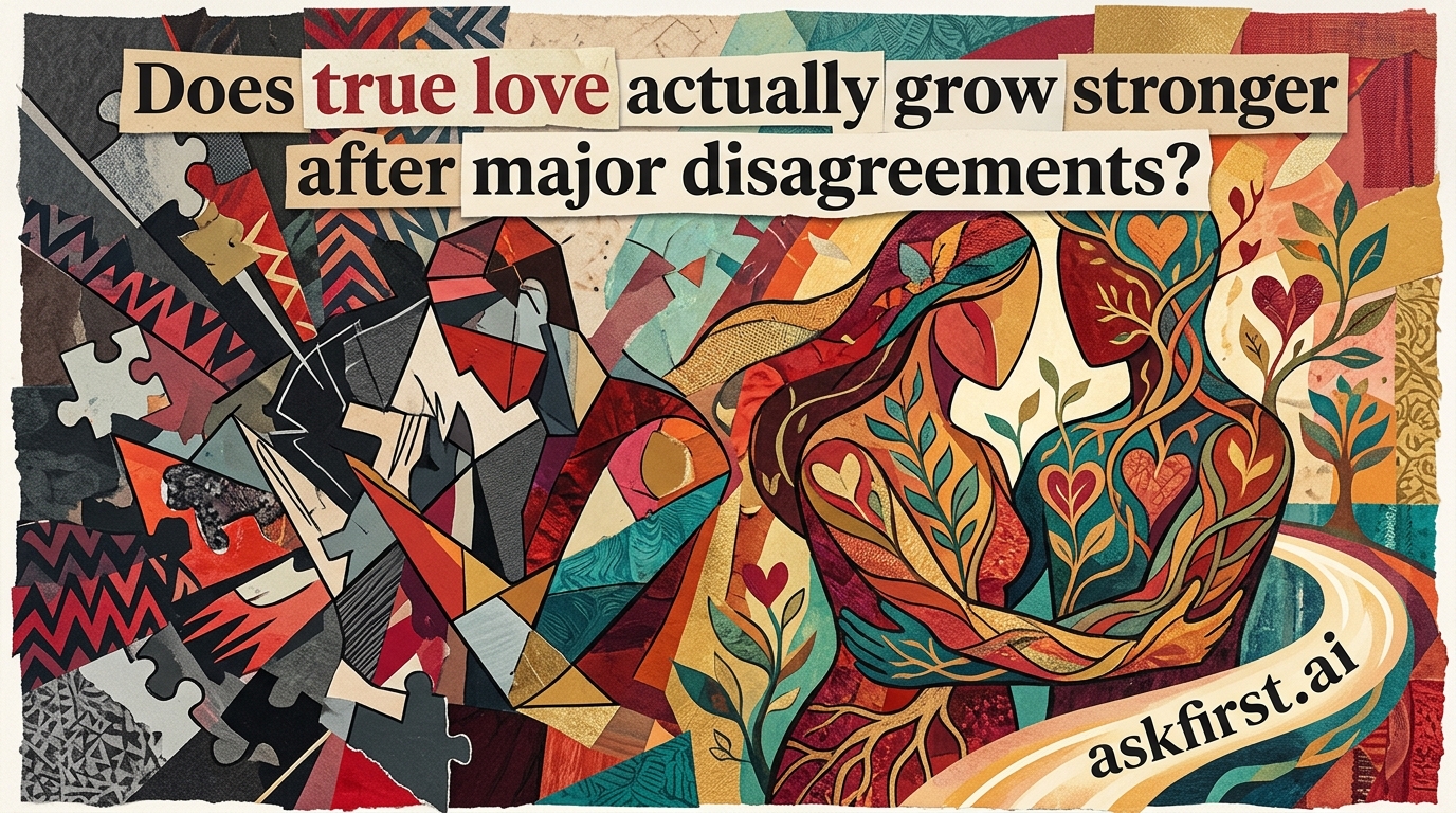 Does true love actually grow stronger after major disagreements? Does true love actually grow stronger after major disagreements?