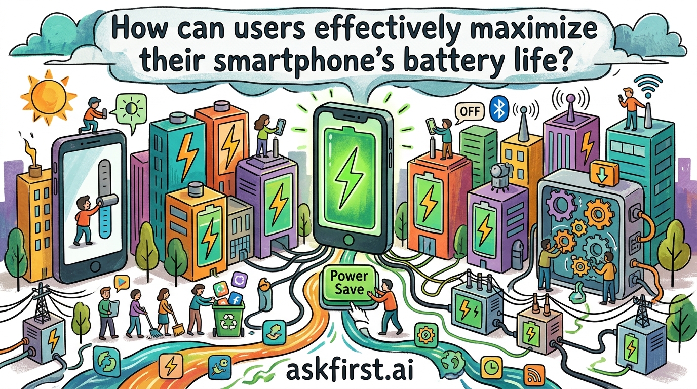 How can users effectively maximize their smartphone's battery life? How can users effectively maximize their smartphone's battery life?