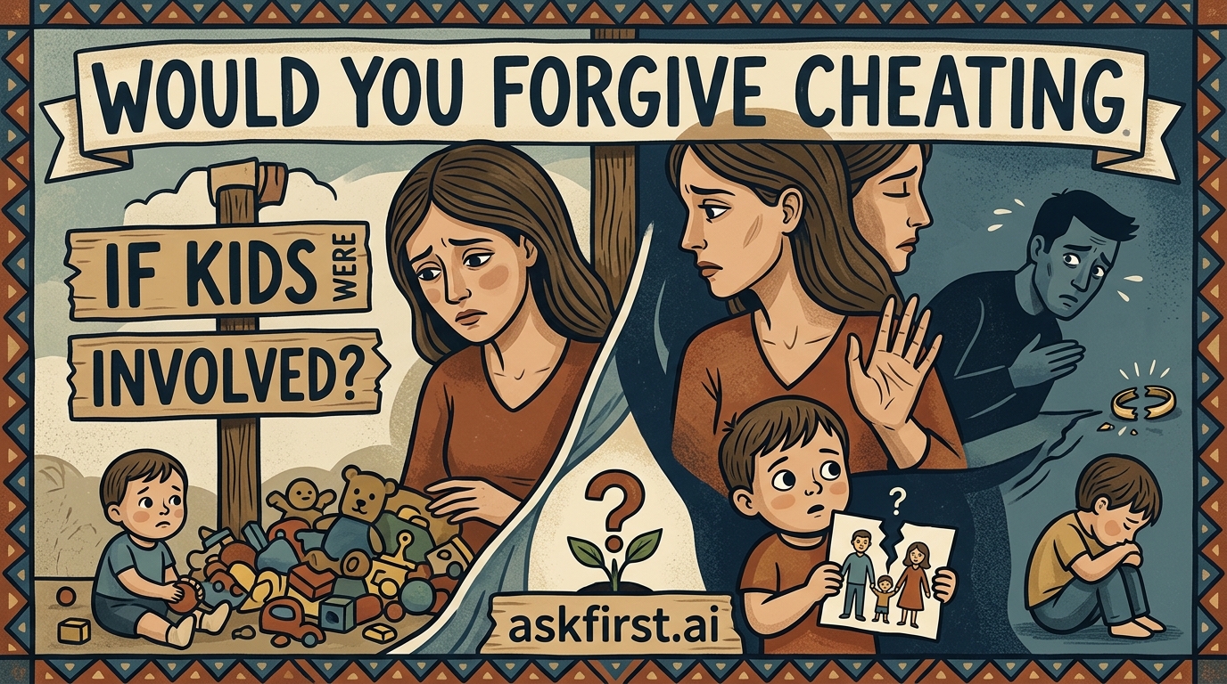 Would you forgive cheating if kids were involved? Would you forgive cheating if kids were involved?