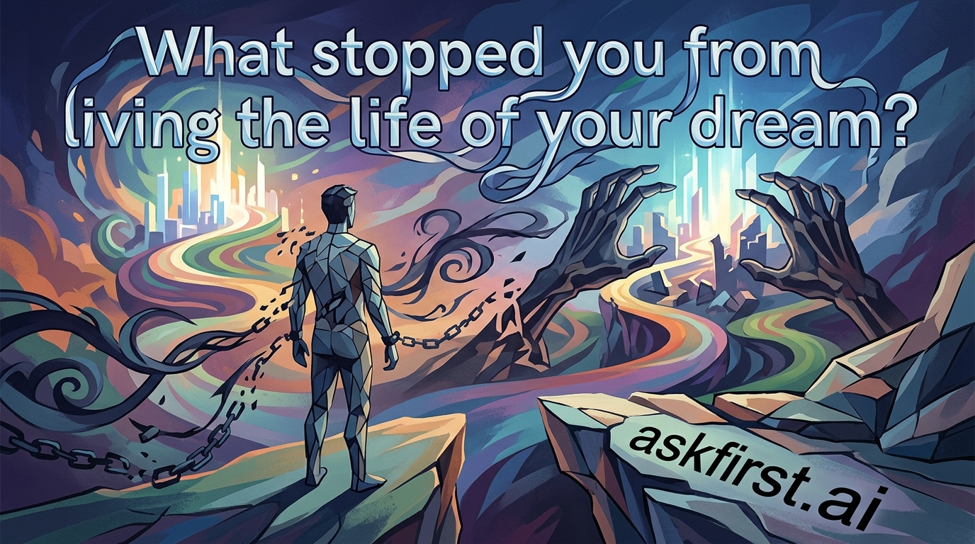 What stopped you from living the life of your dream? What stopped you from living the life of your dream?