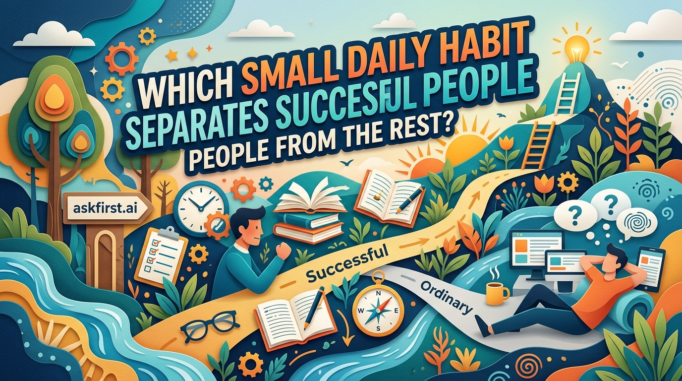 Which small daily habit separates successful people from the rest? Which small daily habit separates successful people from the rest?