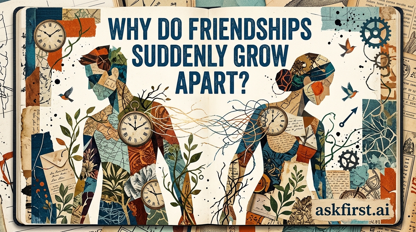 Why do friendships suddenly grow apart? Why do friendships suddenly grow apart?