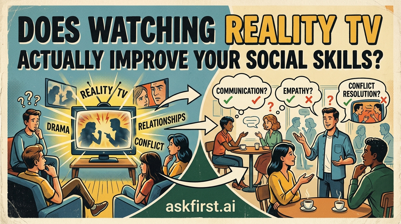 Does watching reality TV actually improve your social skills? Does watching reality TV actually improve your social skills?