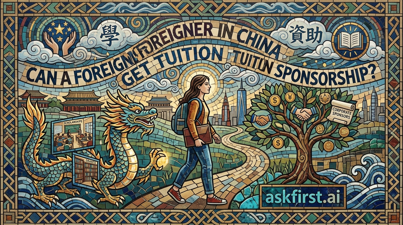 Can a foreigner in China get tuition sponsorship? Can a foreigner in China get tuition sponsorship?