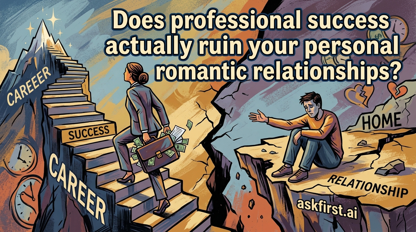 Does professional success actually ruin your personal romantic relationships? Does professional success actually ruin your personal romantic relationships?
