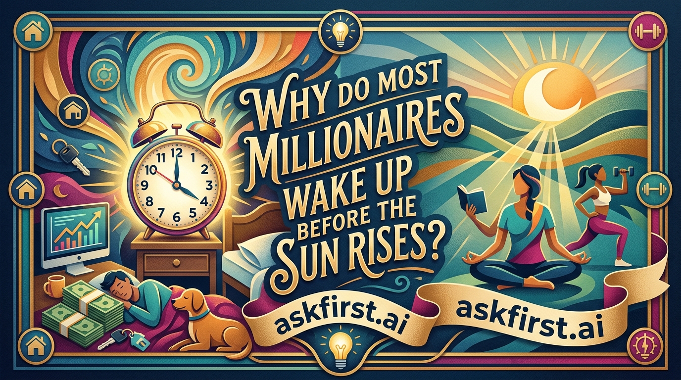 Why do most millionaires wake up before the sun rises? Why do most millionaires wake up before the sun rises?