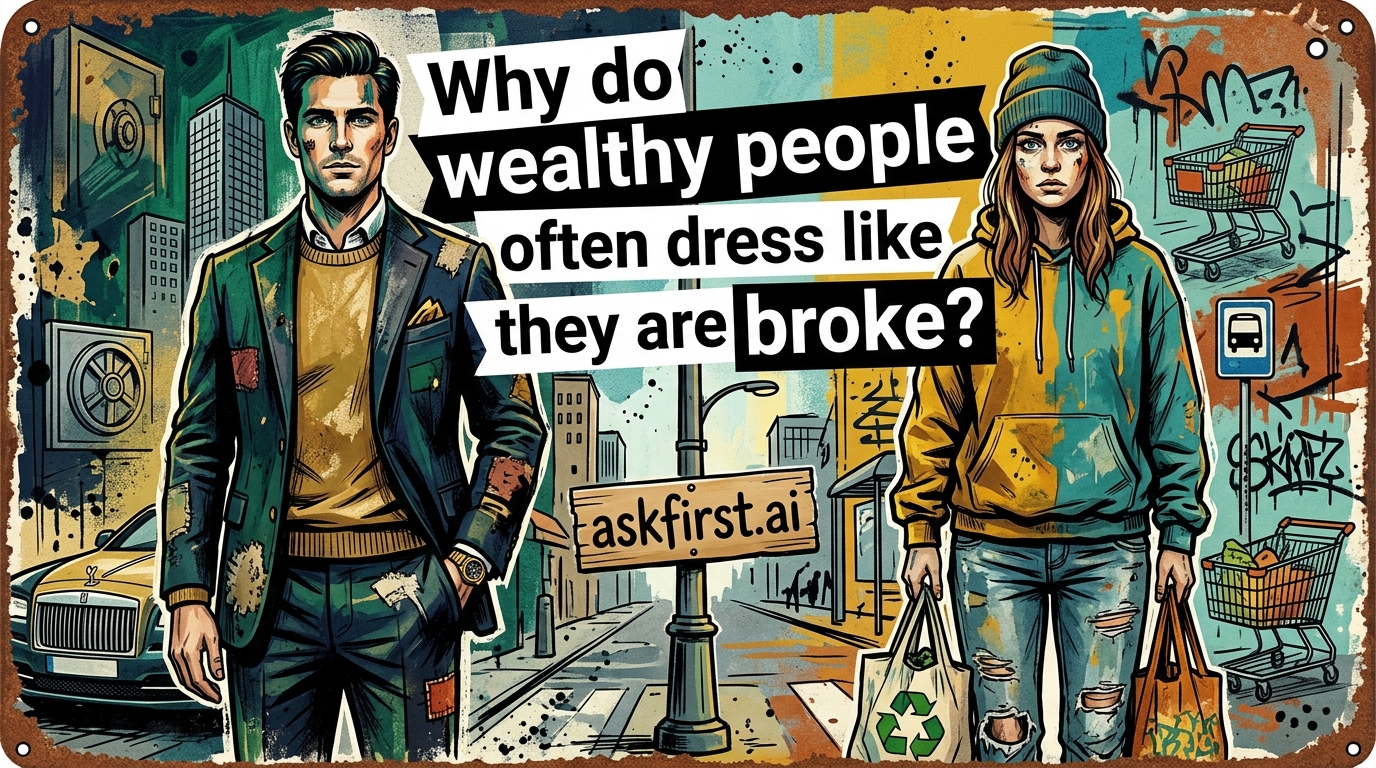 Why do wealthy people often dress like they are broke? Why do wealthy people often dress like they are broke?