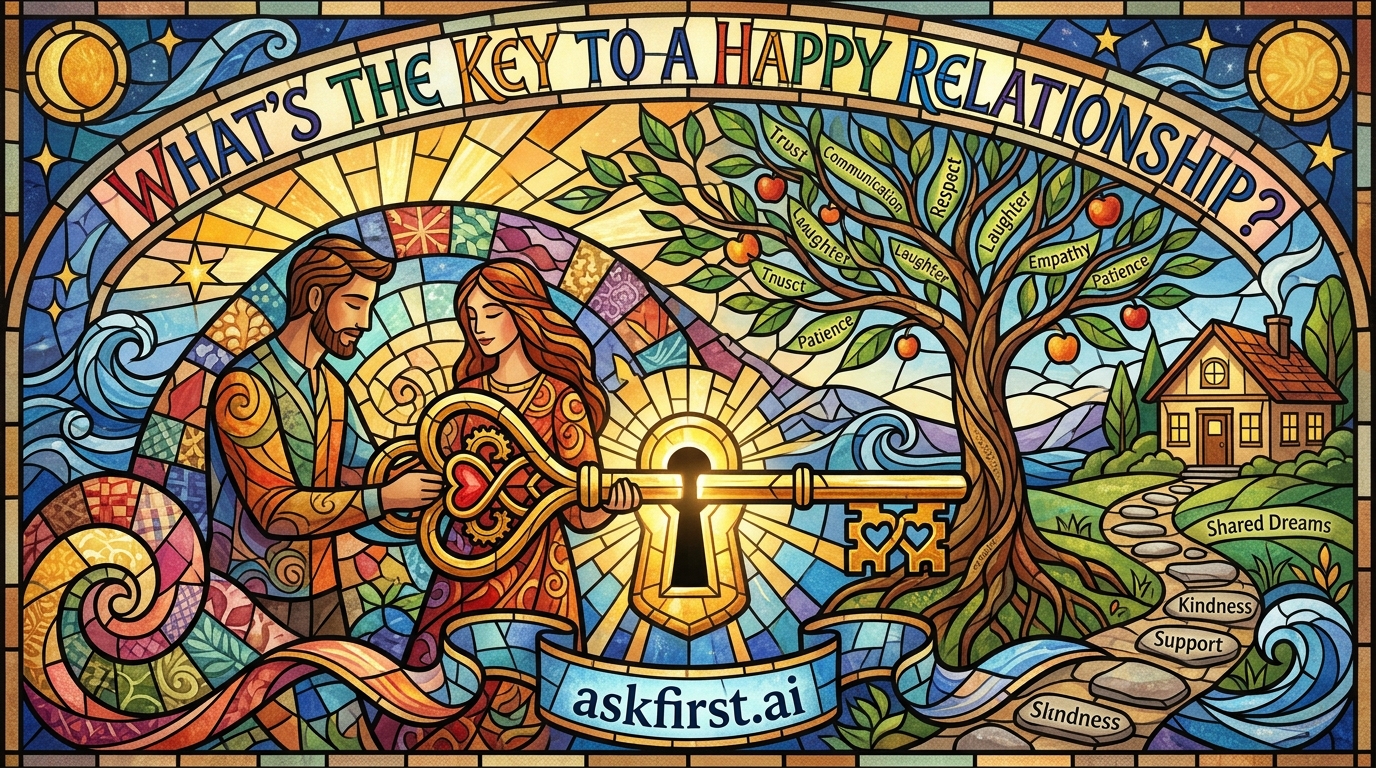 What’s the key to a happy relationship? What’s the key to a happy relationship?