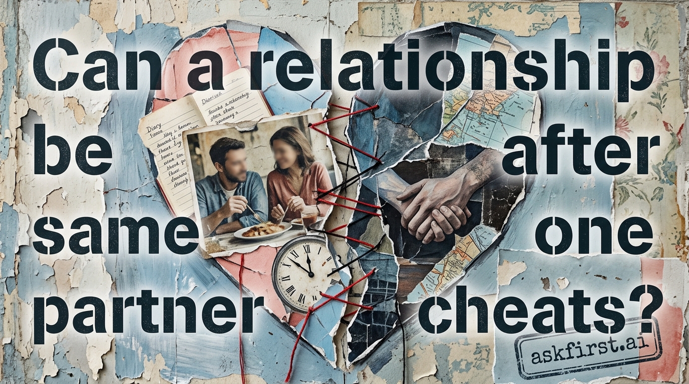 Can a relationship be the same after one partner cheats? Can a relationship be the same after one partner cheats?