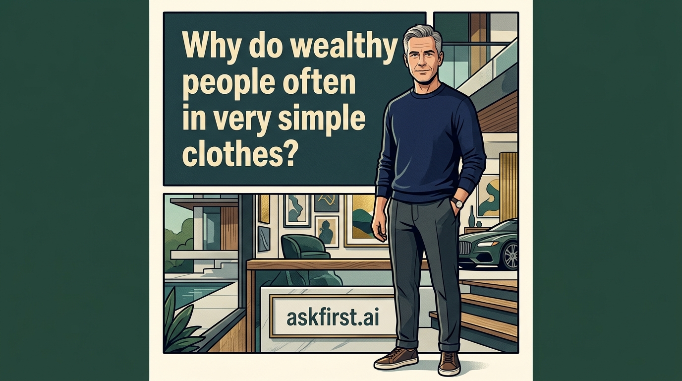 Why do wealthy people often dress in very simple clothes? Why do wealthy people often dress in very simple clothes?