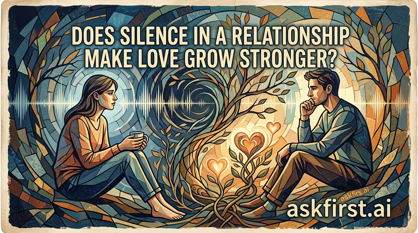 Does silence in a relationship make love grow stronger? Does silence in a relationship make love grow stronger?