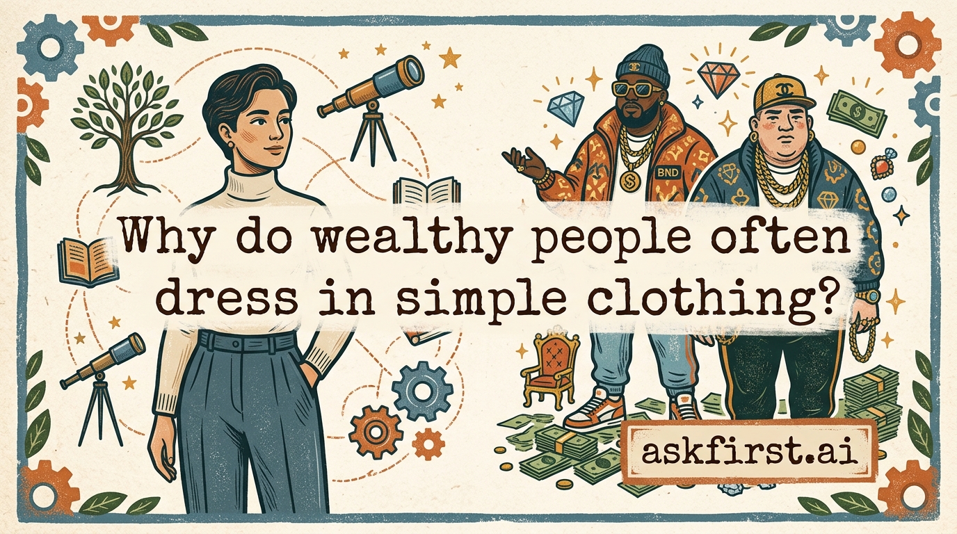 Why do wealthy people often dress in simple clothing? Why do wealthy people often dress in simple clothing?