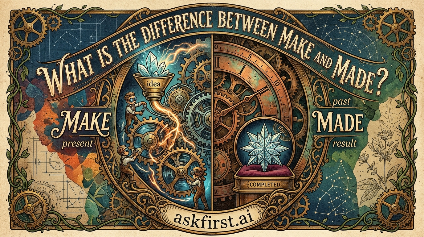 What is the difference between make and made? What is the difference between make and made?