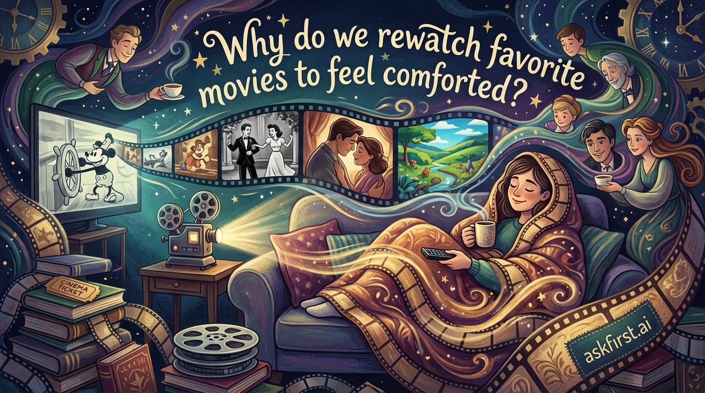 Why do we rewatch favorite movies to feel comforted? Why do we rewatch favorite movies to feel comforted?