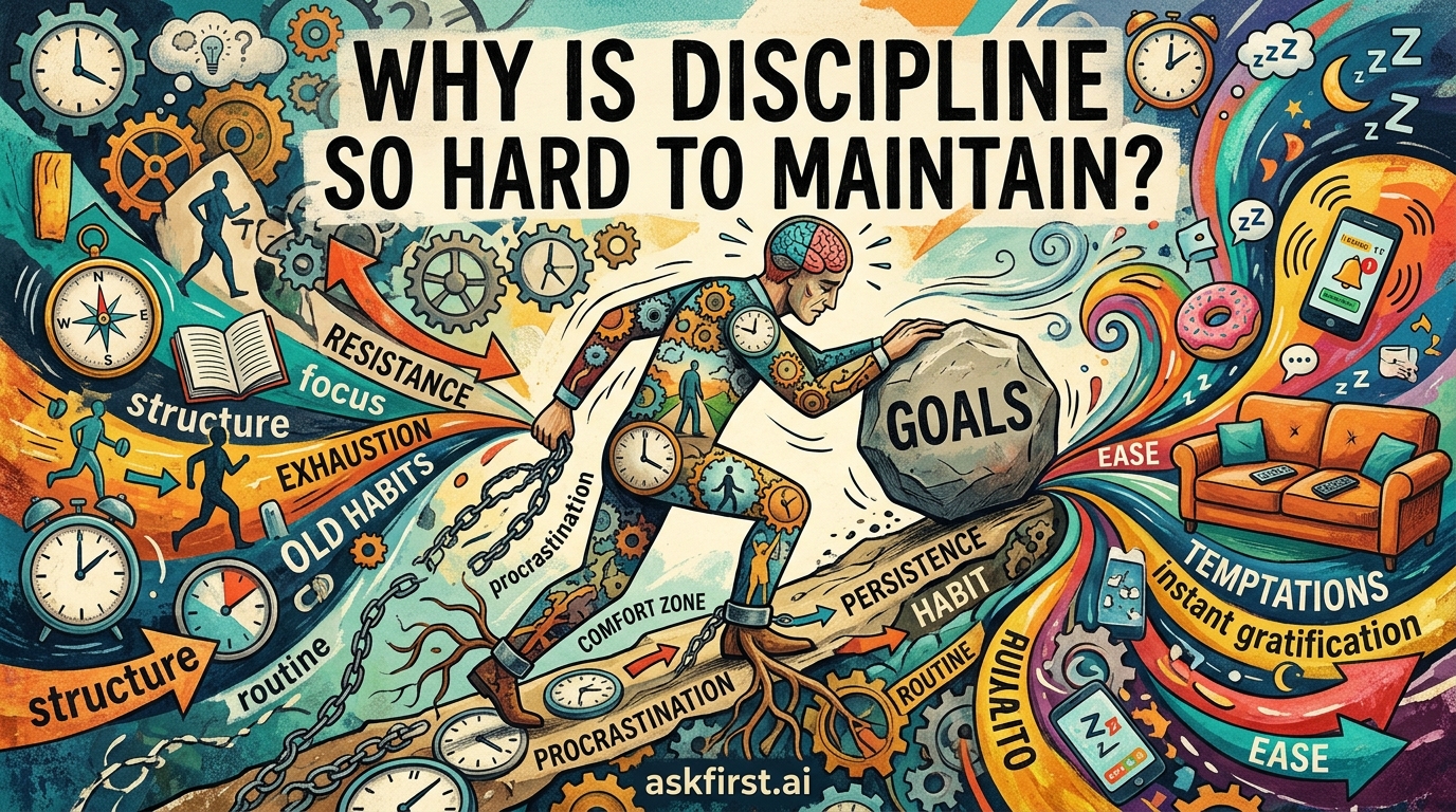 Why is discipline so hard to maintain? Why is discipline so hard to maintain?