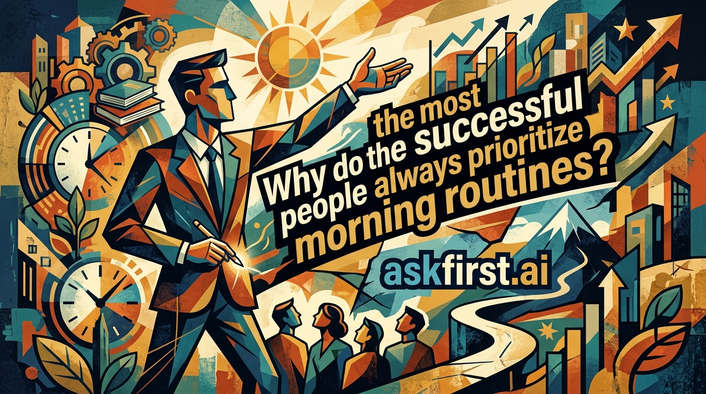 Why do the most successful people always prioritize morning routines? Why do the most successful people always prioritize morning routines?