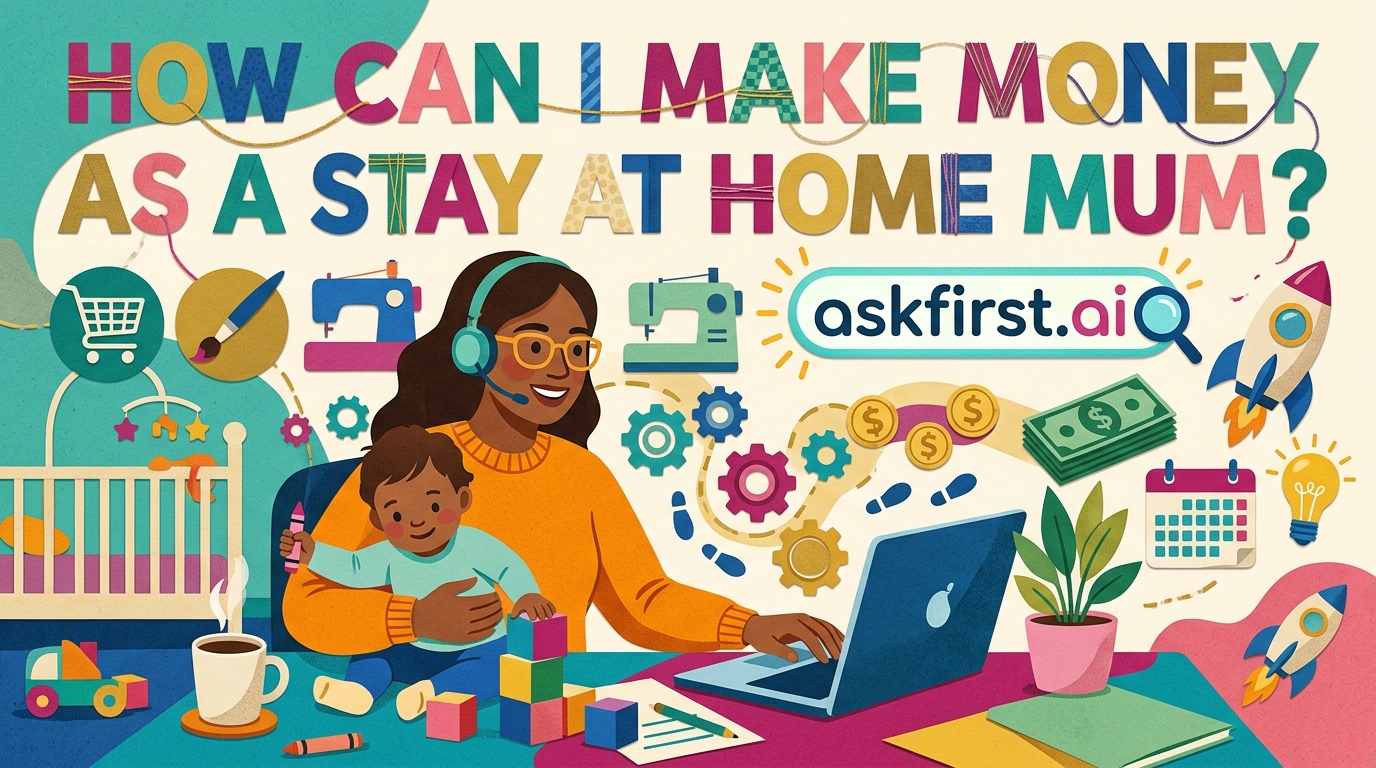 How can I make money as a stay at home mum? How can I make money as a stay at home mum?