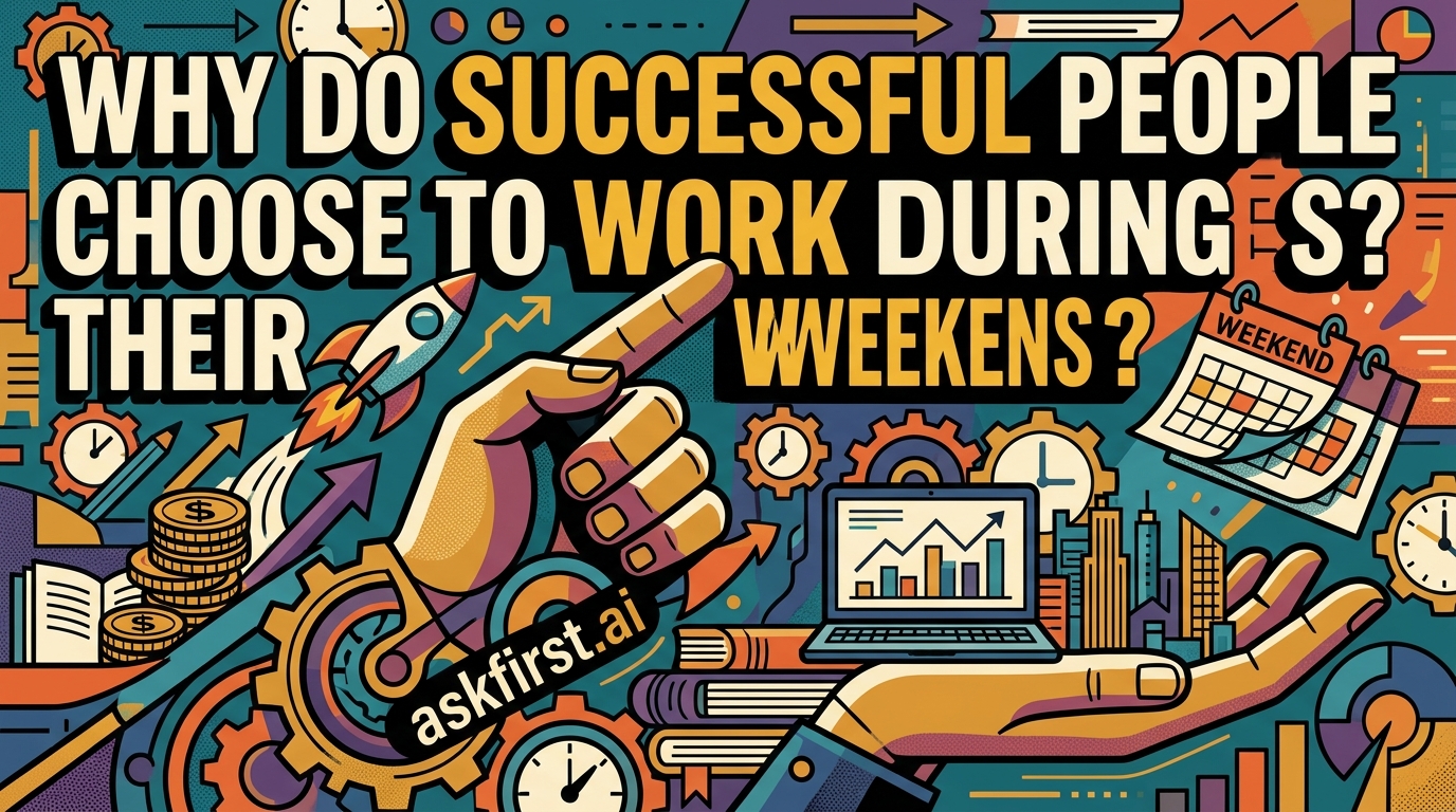 Why do successful people choose to work during their weekends? Why do successful people choose to work during their weekends?