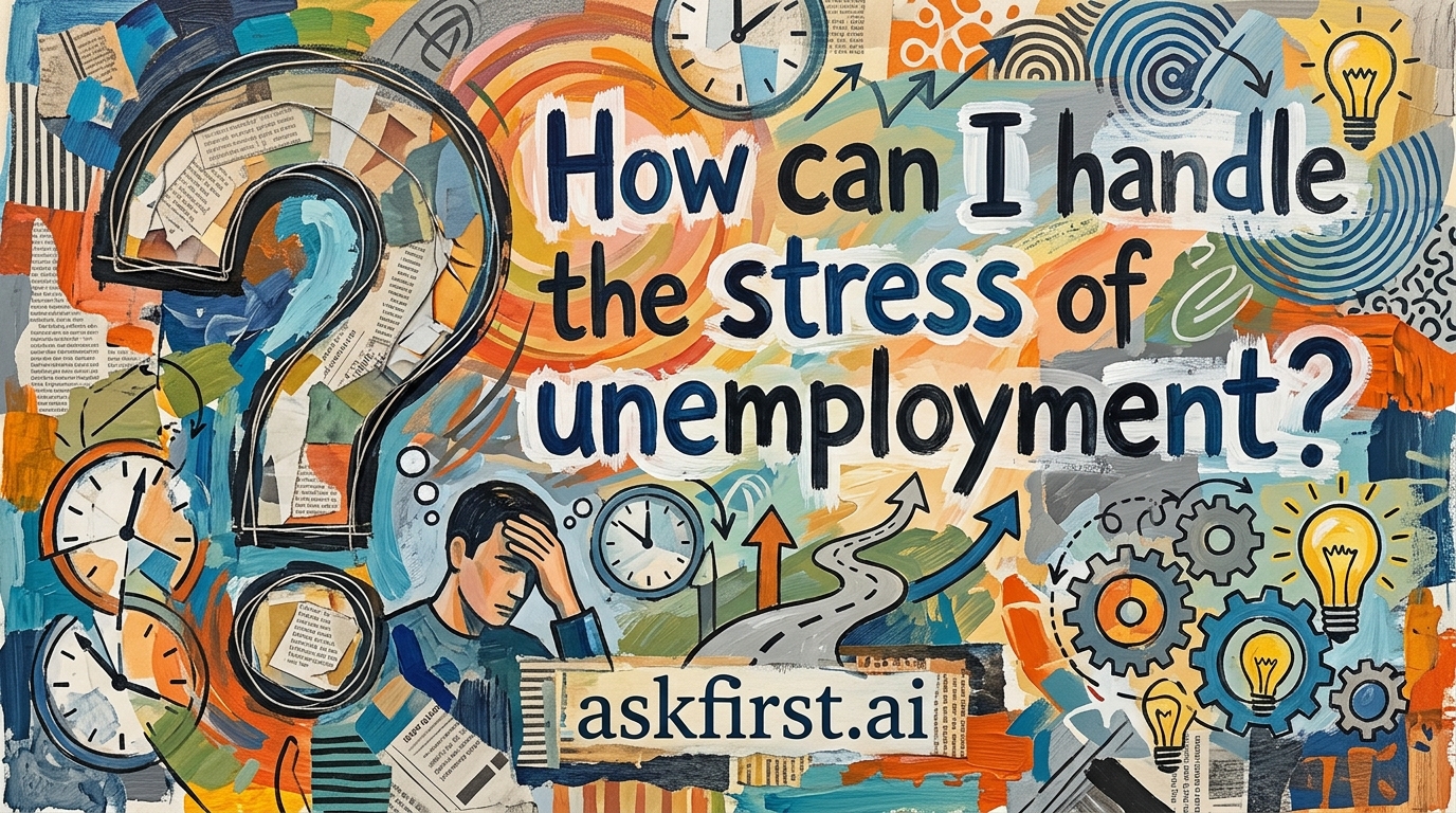 How can I handle the stress of unemployment? How can I handle the stress of unemployment?