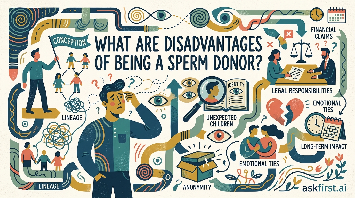 What are disadvantages of being a sperm donor? What are disadvantages of being a sperm donor?