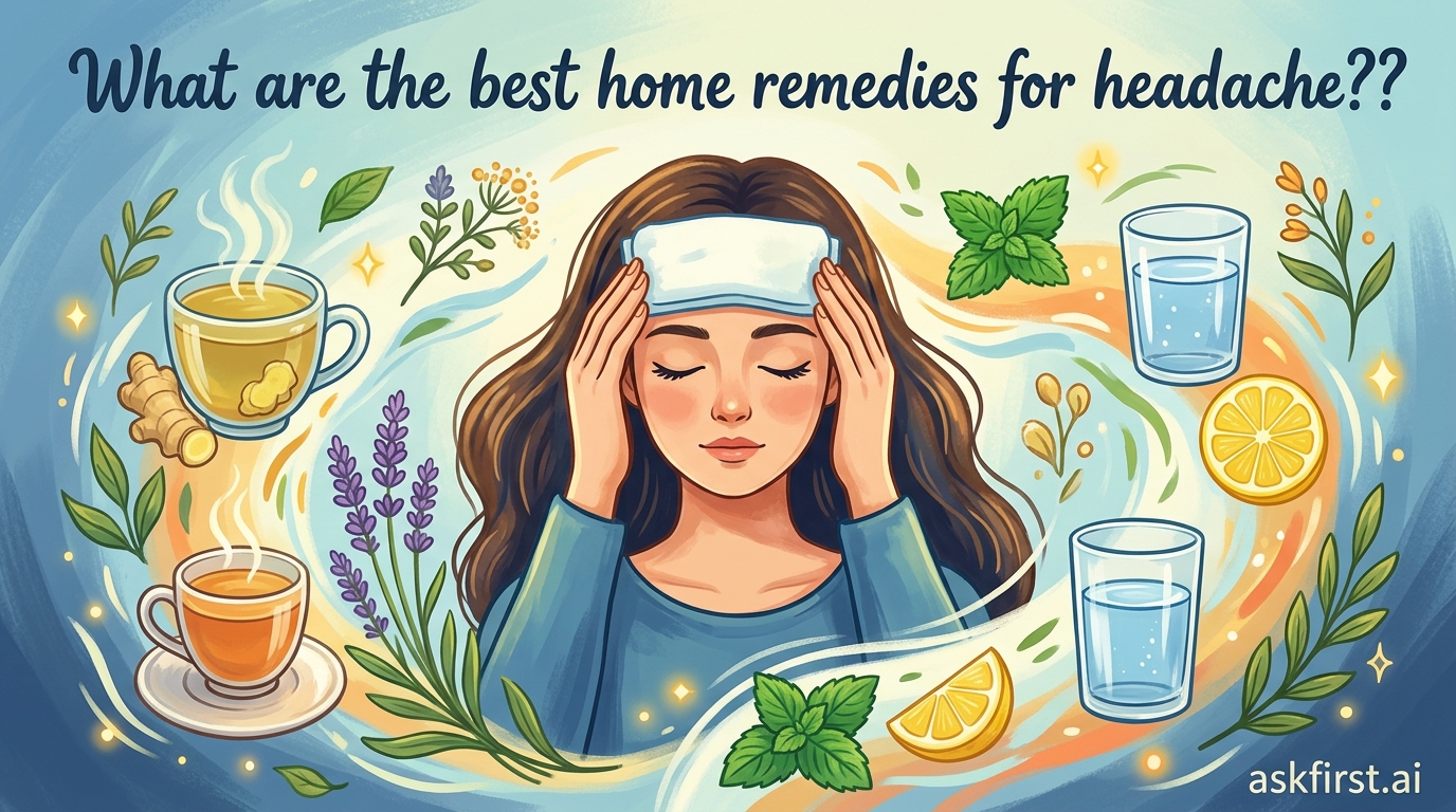What are the best home remedies for headache?? What are the best home remedies for headache??