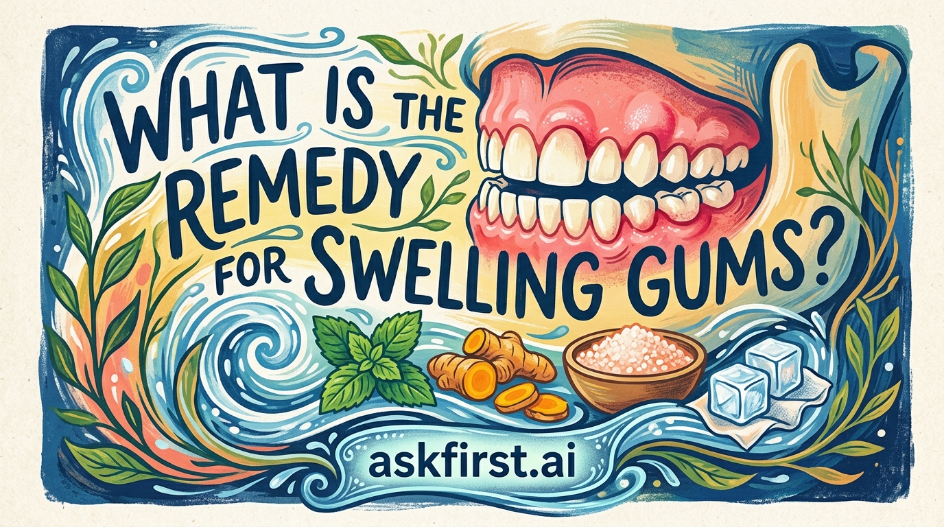 What is the remedy for swelling gums? What is the remedy for swelling gums?