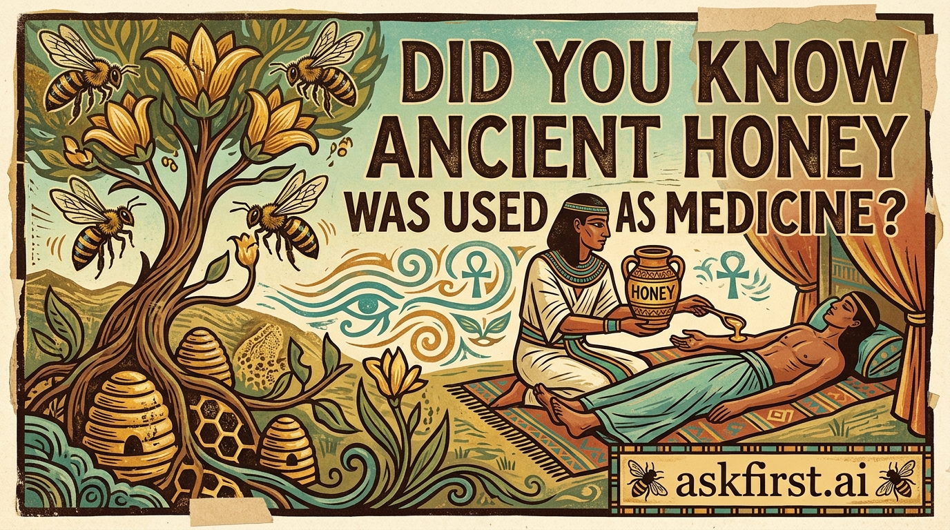 Did you know ancient honey was used as medicine? Did you know ancient honey was used as medicine?