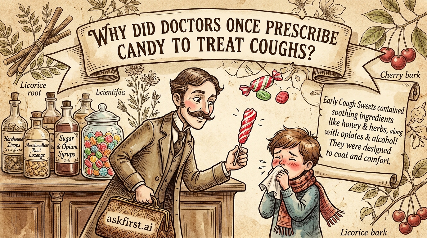 Why did doctors once prescribe candy to treat coughs? Why did doctors once prescribe candy to treat coughs?