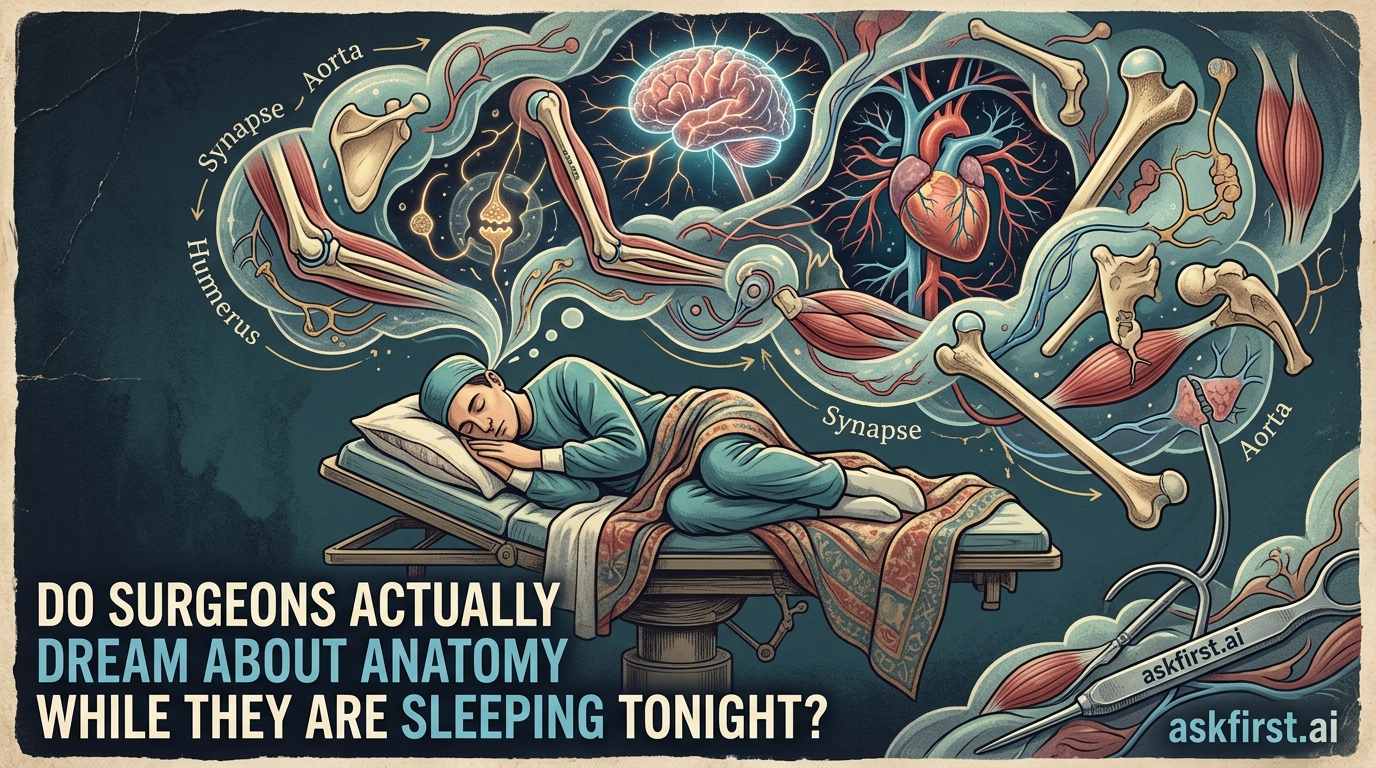 Do surgeons actually dream about anatomy while they are sleeping tonight? Do surgeons actually dream about anatomy while they are sleeping tonight?