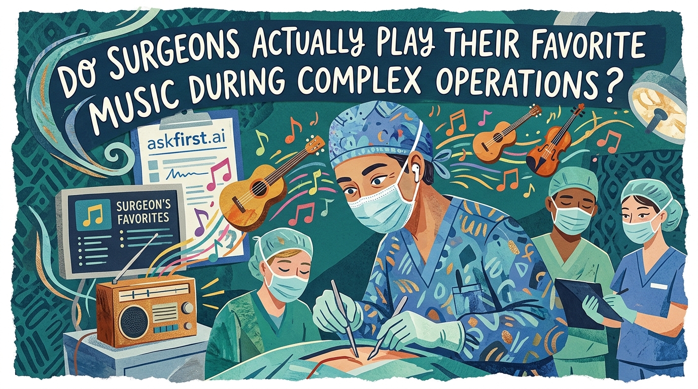 Do surgeons actually play their favorite music during complex operations? Do surgeons actually play their favorite music during complex operations?