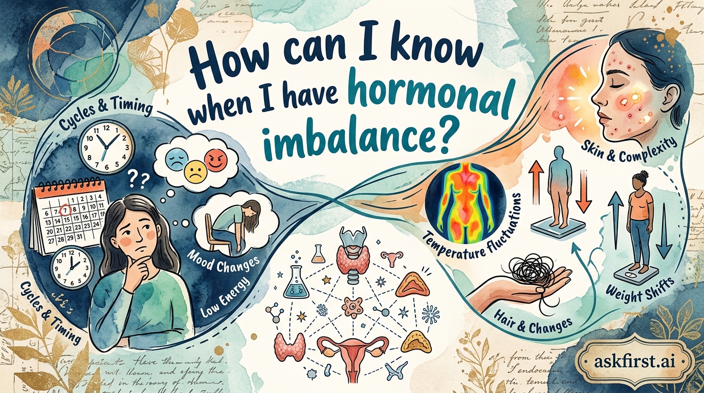 How can I know when I have hormonal imbalance? How can I know when I have hormonal imbalance?