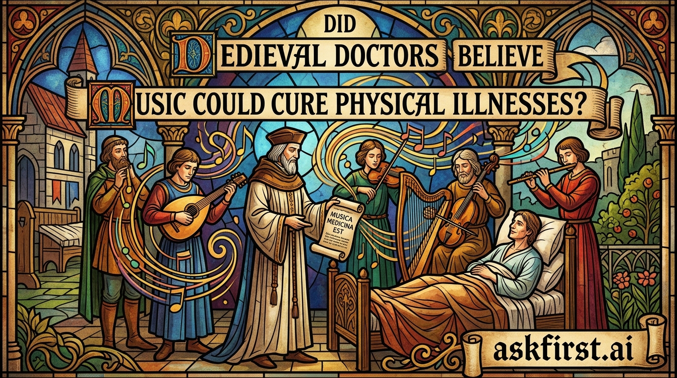 Did medieval doctors believe music could cure physical illnesses? Did medieval doctors believe music could cure physical illnesses?