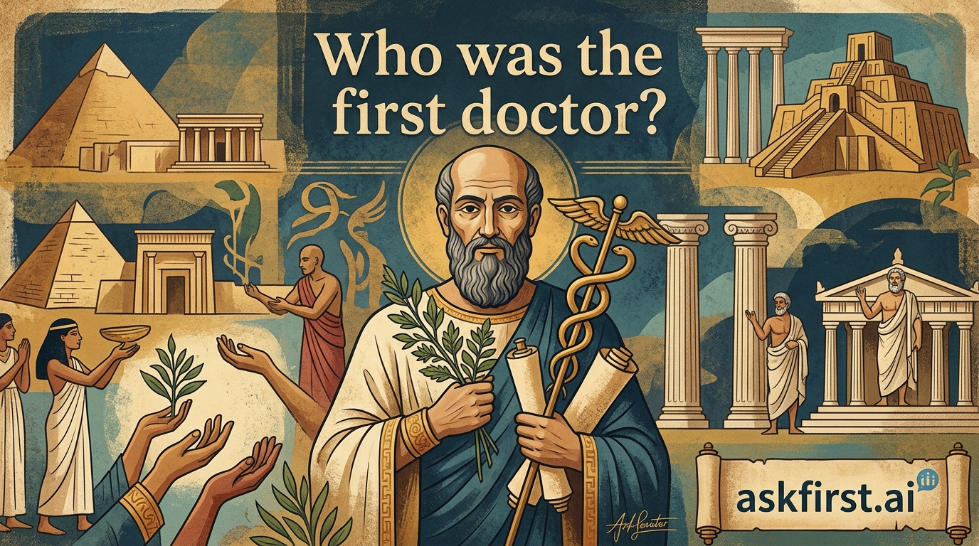 Who was the world first doctor? Who was the world first doctor?